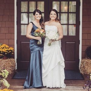 Navy blue bridesmaid dress